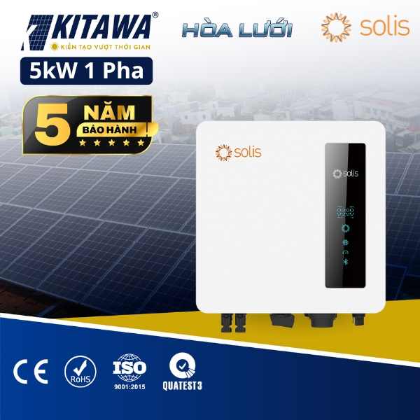 Inverter Hòa Lưới Bám Tải Solis 5kW 1 Pha Chính Hãng