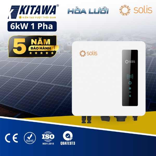 Inverter Hòa Lưới Bám Tải Solis 6kW 1 Pha Chính Hãng
