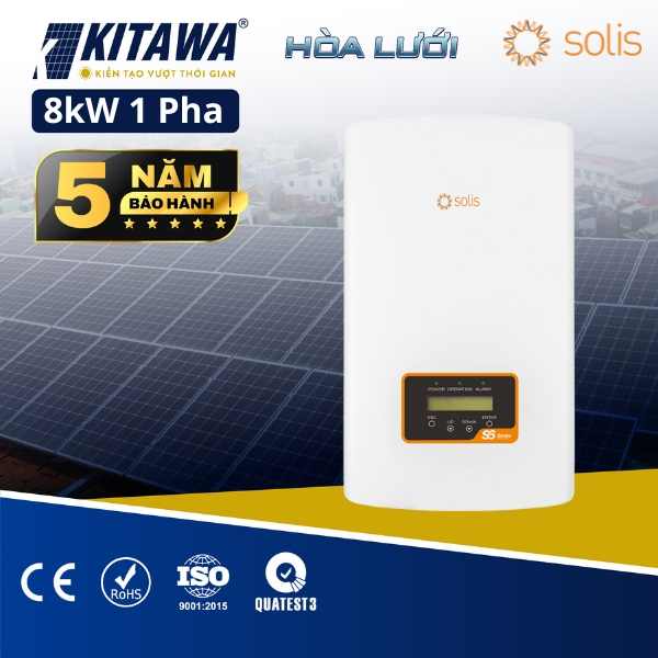 Inverter Hòa Lưới Bám Tải Solis 8kW 1 Pha Chính Hãng