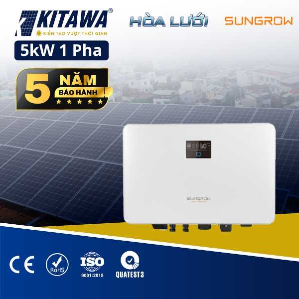 Inverter Hòa Lưới Sungrow 5kW 1 Pha 2 MPPT Chính Hãng
