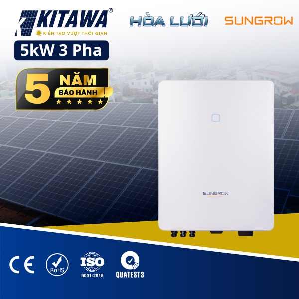 Inverter Hòa Lưới Sungrow 5kW 3 Pha 2 MPPT Chính Hãng