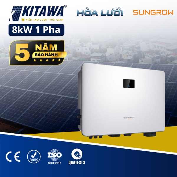 Inverter Hòa Lưới SUNGROW 8kW 1 Pha 3 MPPT Chính Hãng