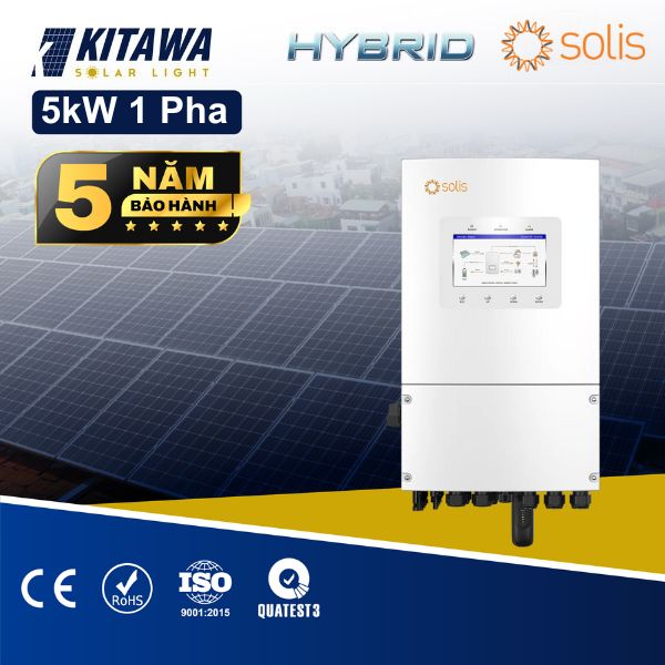 Inverter Hybrid Solis 5kW 1 Pha Plus Cao Cấp Chính Hãng