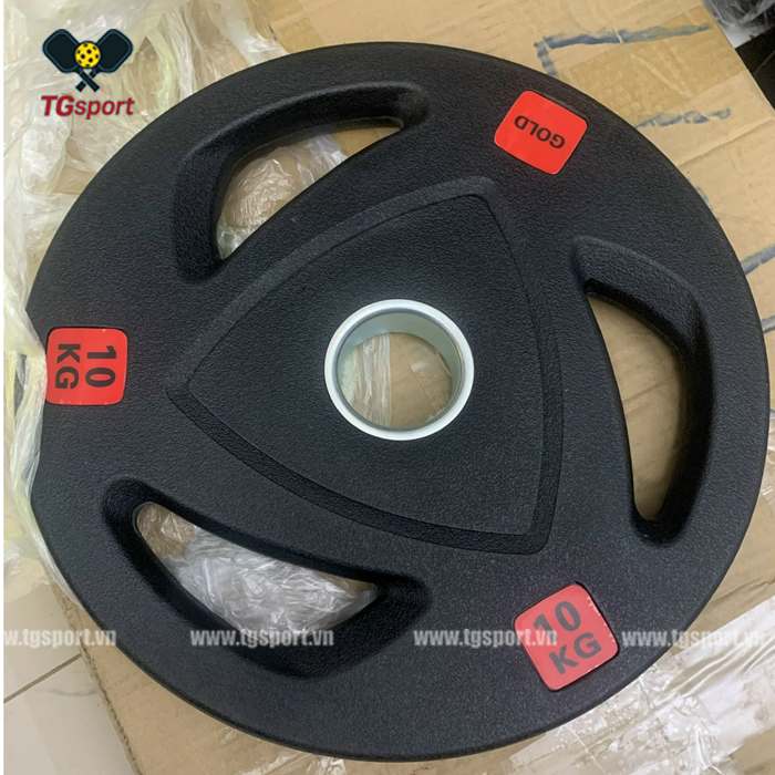 Bánh tạ cao su 3 cánh lỗ phi 50