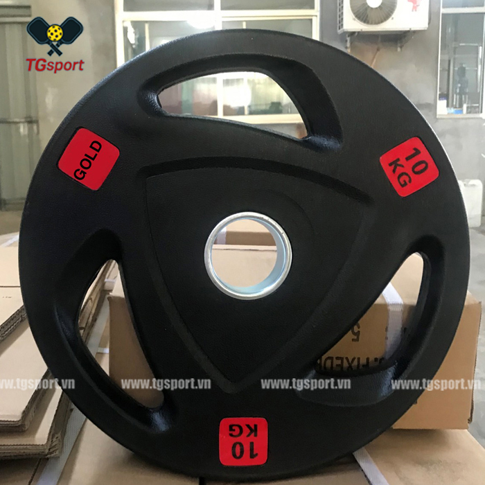 Bánh tạ cao su 3 cánh lỗ phi 50