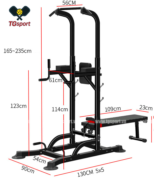 Ghế tập tạ đa năng T058