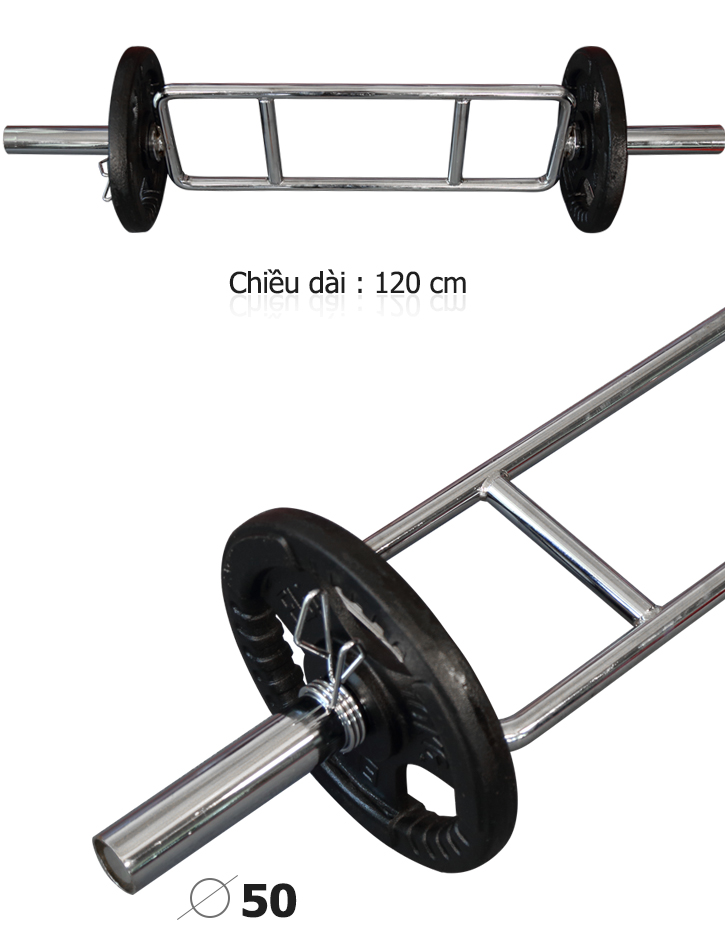 Đòn tạ chữ H lỗ tạ phi 50