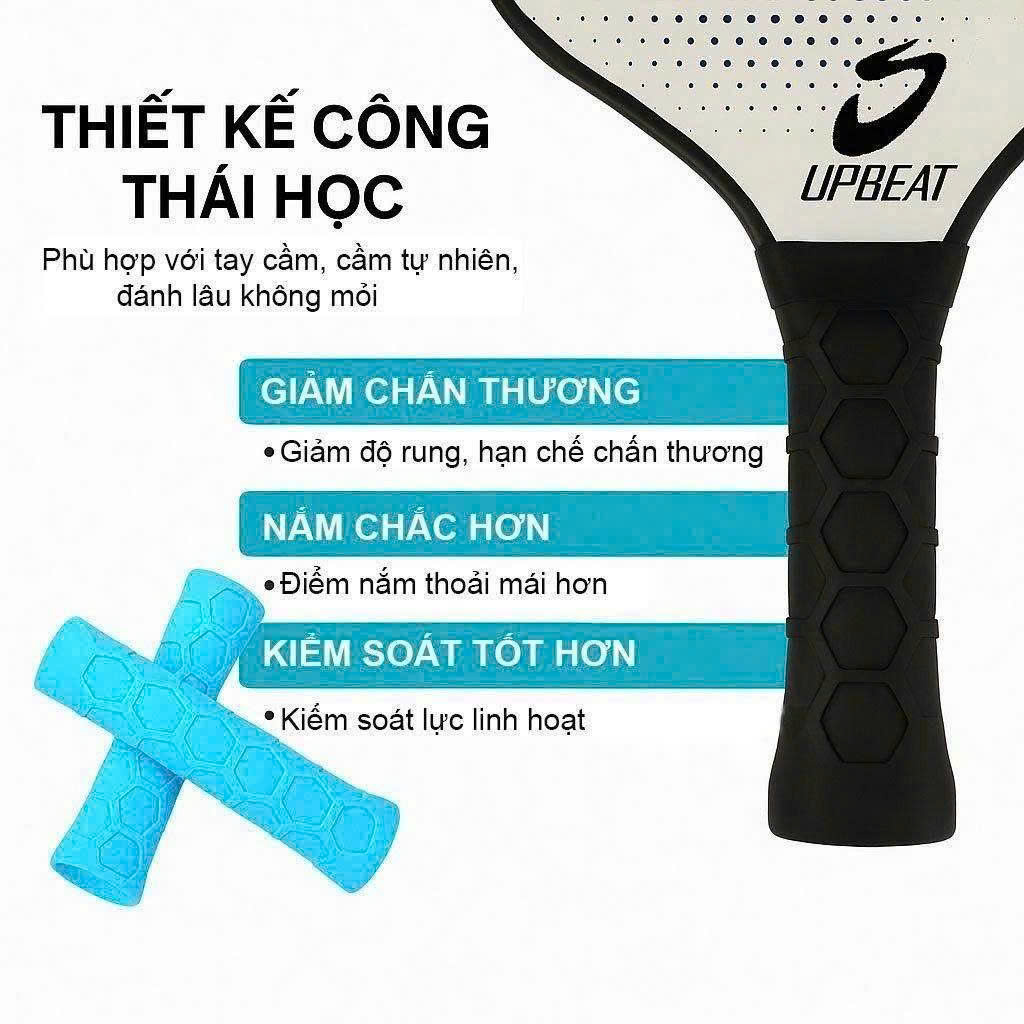 Bọc cán vợt Pickleball HEX GRIP silicon cao cấp