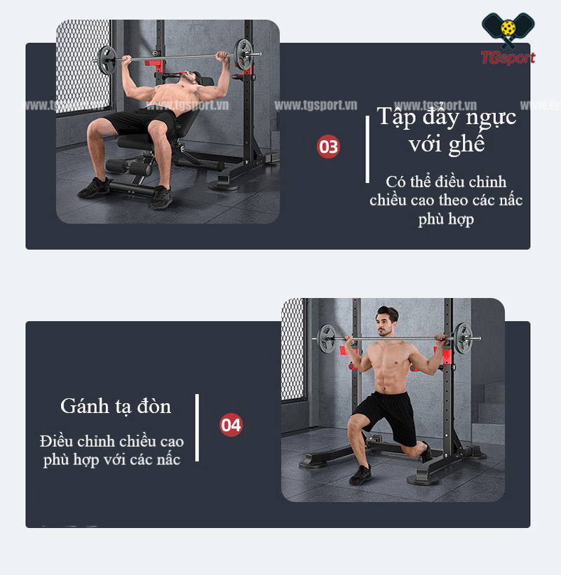 Khung gánh tập kết hợp xà đơn 2024