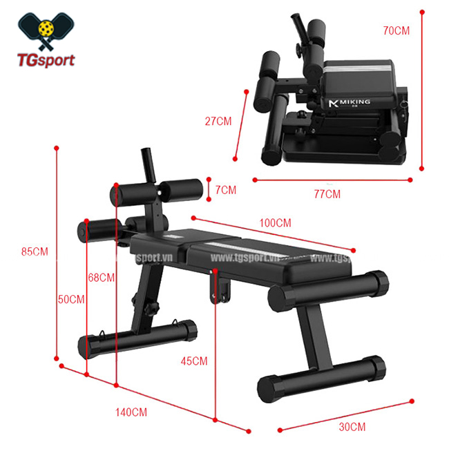 Ghế tập tạ đa năng MK-BS028