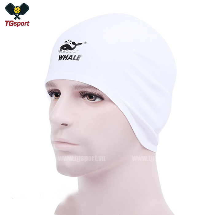 Mũ bơi trùm tai cao cấp Whale