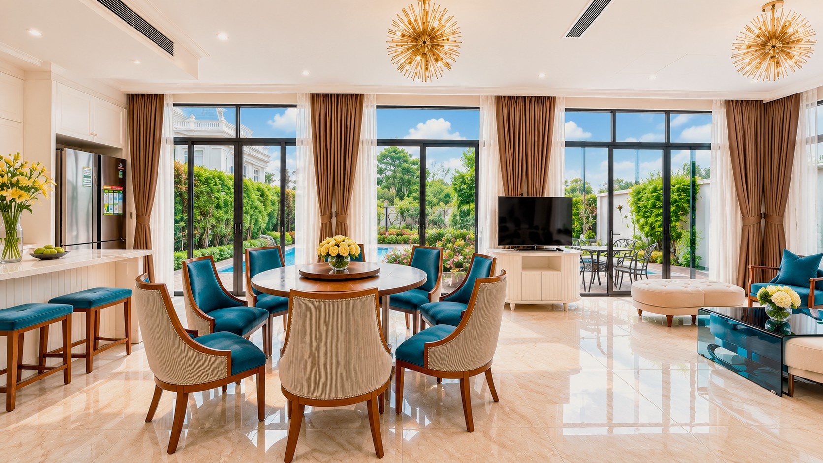 [Ha Long Villa 5Rooms] FLC BT611 빌라 – 프라이빗 수영장, 오션뷰 & 골프장 전망