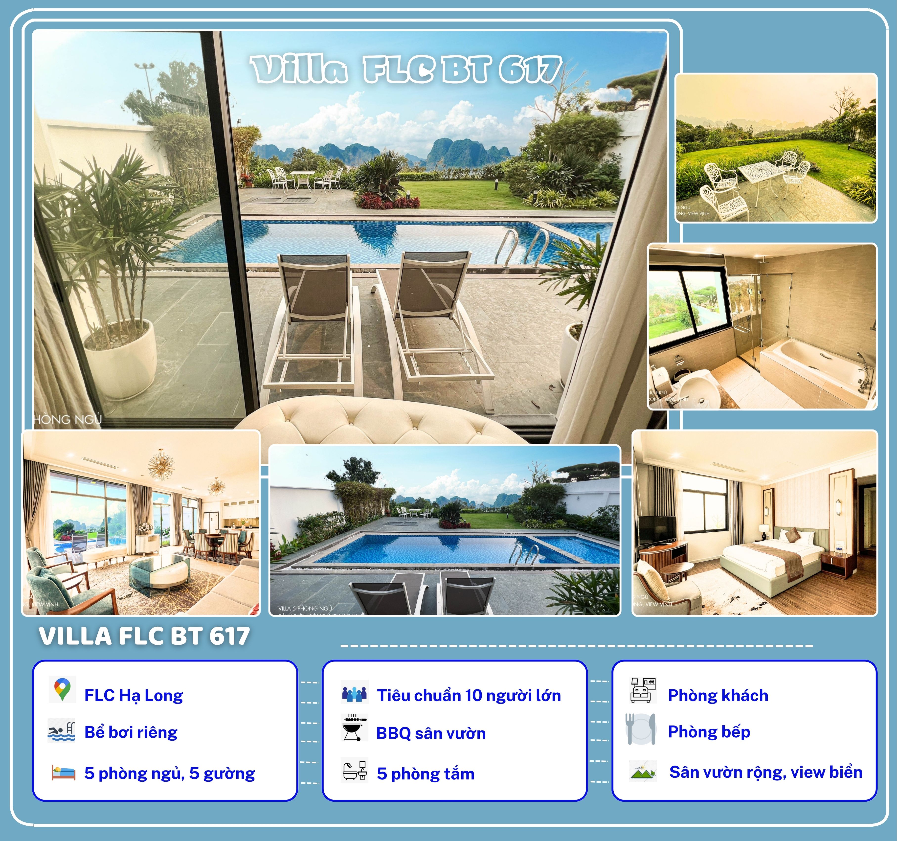 [FLC HẠ LONG] BT617 LUXURY VILLA – 5ROOMS