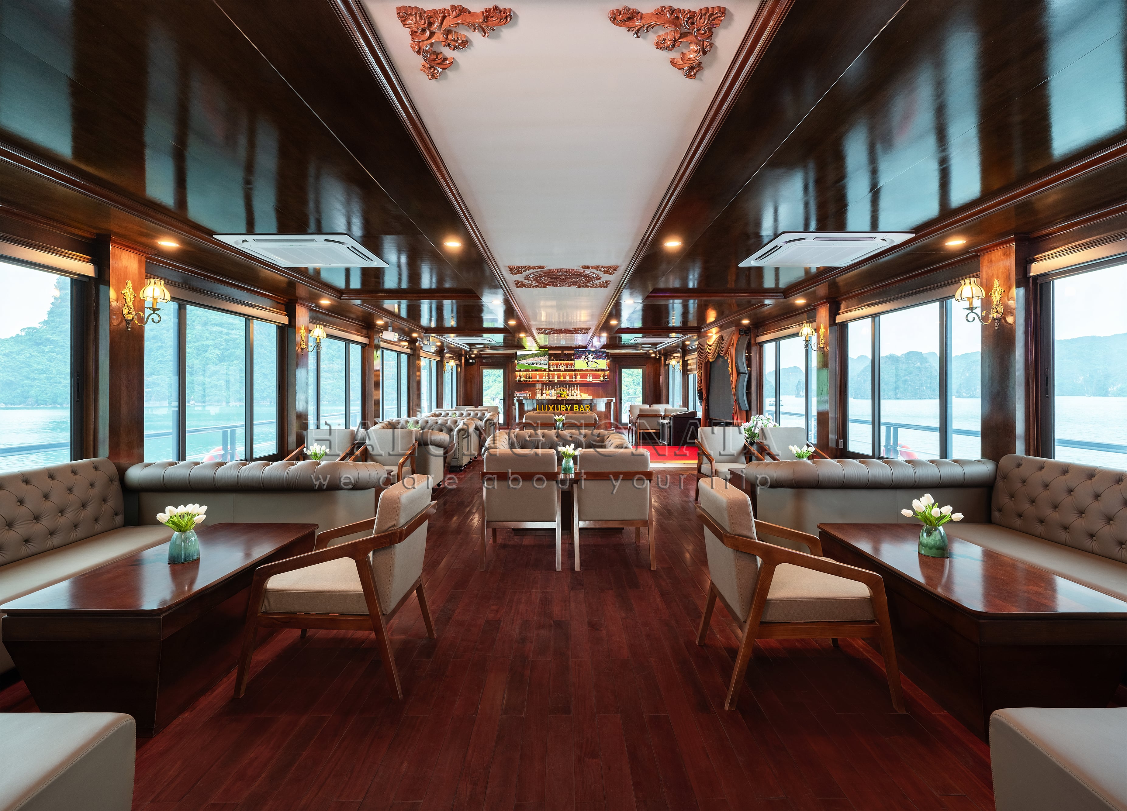 SONATA CRUISE 소나타 하롱베이 고급 크루즈 (리무진/ 버스- 입장권- 가이드- 중식 포함)