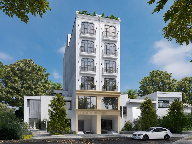 Dự Án Chị Nga- Thiết kế tòa căn hộ mini ở kết hợp cho thuê 7x15m tại Đại Mỗ