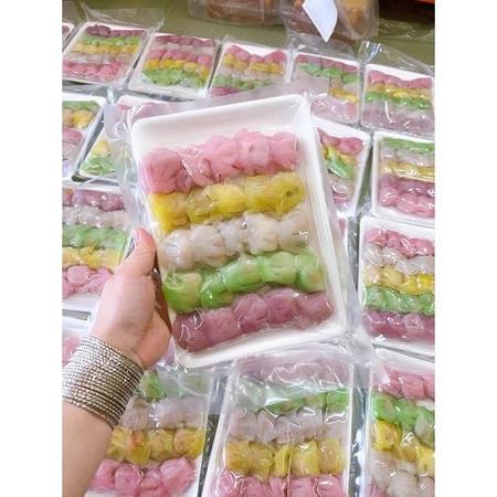 Há cảo ngũ sắc người hoa khay 25 viên - 500gr