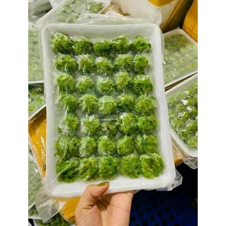 Cá viên cuộn cốm xanh vĩ 35 viên - 500g