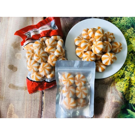 Bánh bao thả lẩu hải sản nhân trứng cá màu cam - 450g