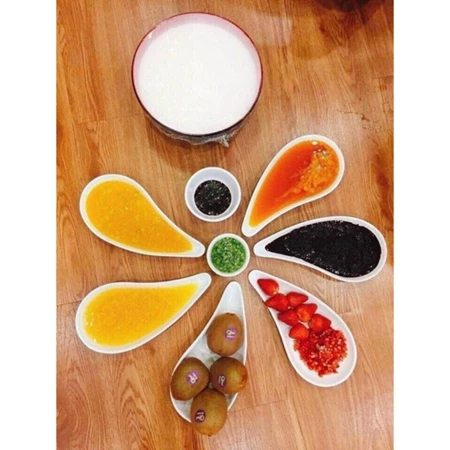 Set sữa chua dẻo sốt trái cây mix - 10 vị