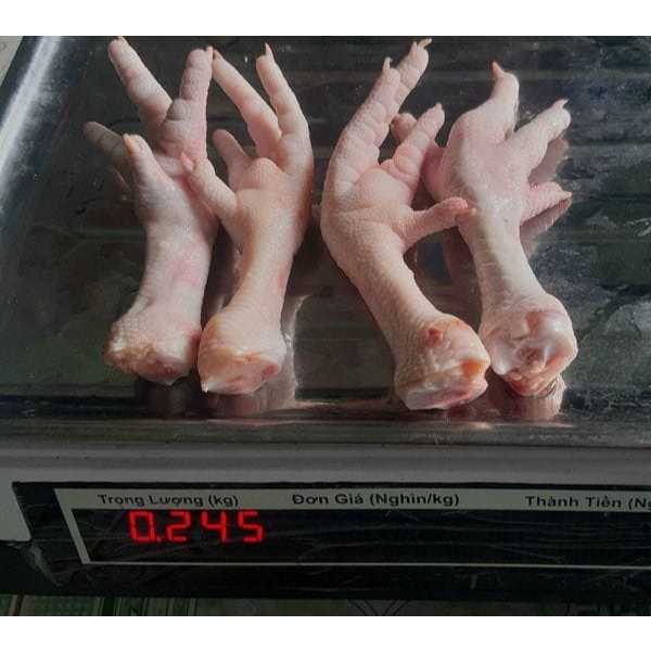 Chân gà có xương size lớn 50g chân - bịch 1kg
