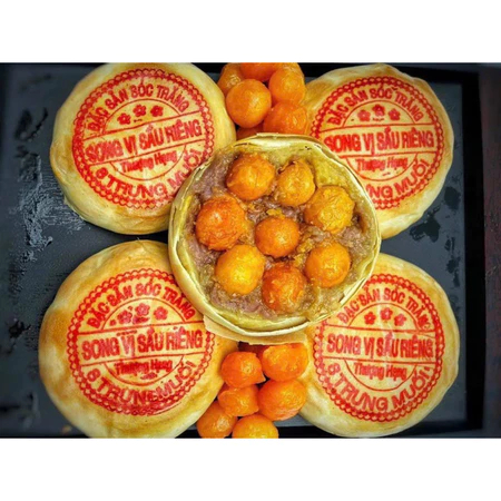 Bánh pía 8 trứng song long hộp xịn sò - 500g