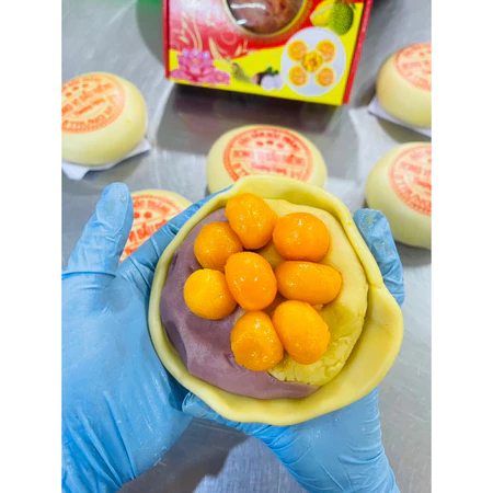 Bánh pía 8 trứng song long hộp xịn sò - 500g