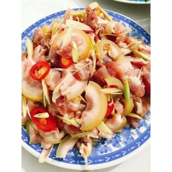 Heo rừng cuộn lai tươi ba rọi túi - 1kg