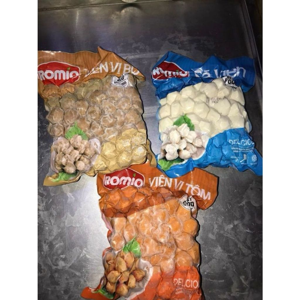 Cá viên - Tôm viên - Bò viên Romio gói - 500g
