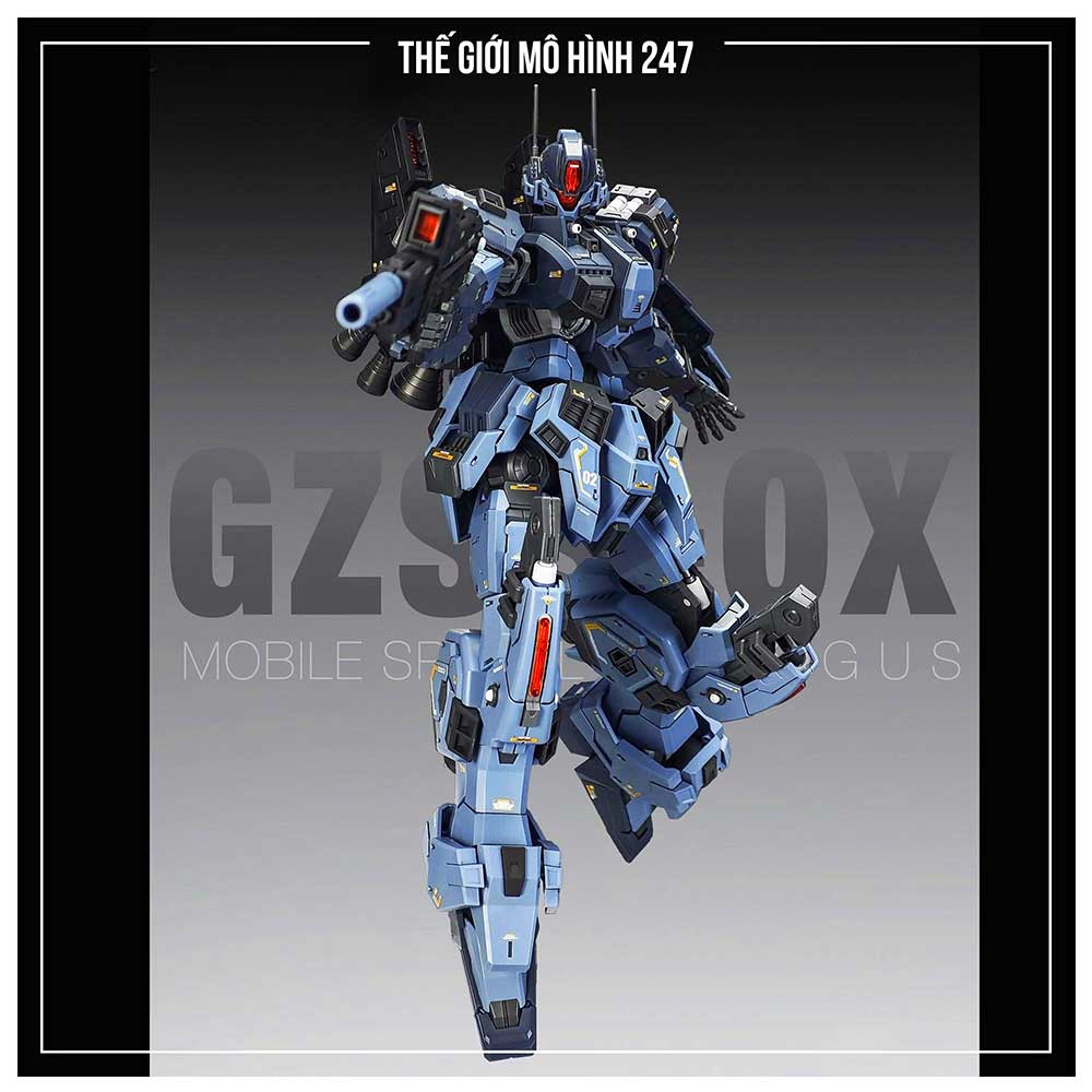 Mô Hình ZZA 1/100 GZSS-OX GUS chính hãng (tặng kèm effect, decal nước, runner clear)