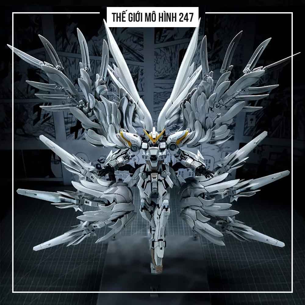 Mô Hình Lắp Ráp MG Daban 8827 Wing Snow White Prelude 1/100 (Tặng đế + Decal nước)