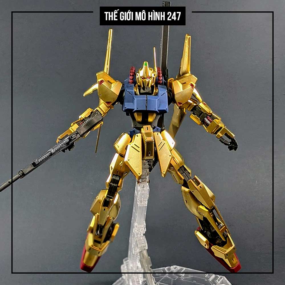 Mô Hình Gundam HG Hyaku Shiki Gold - Kèm đế + Decal nước