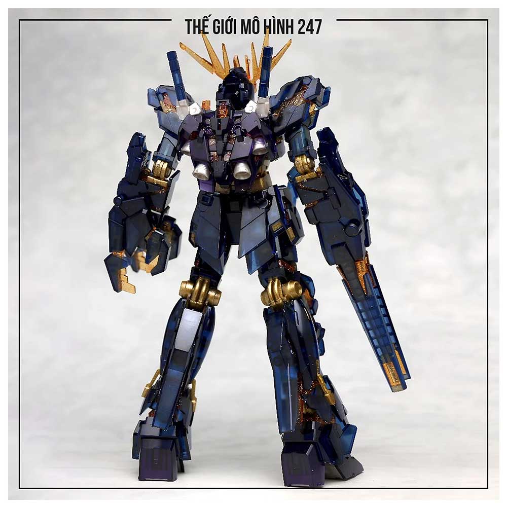 Mô hình HG Unicorn 02 Banshee Custom Color Galaxy, 1/144 Mecha, Đồ chơi lắp ráp