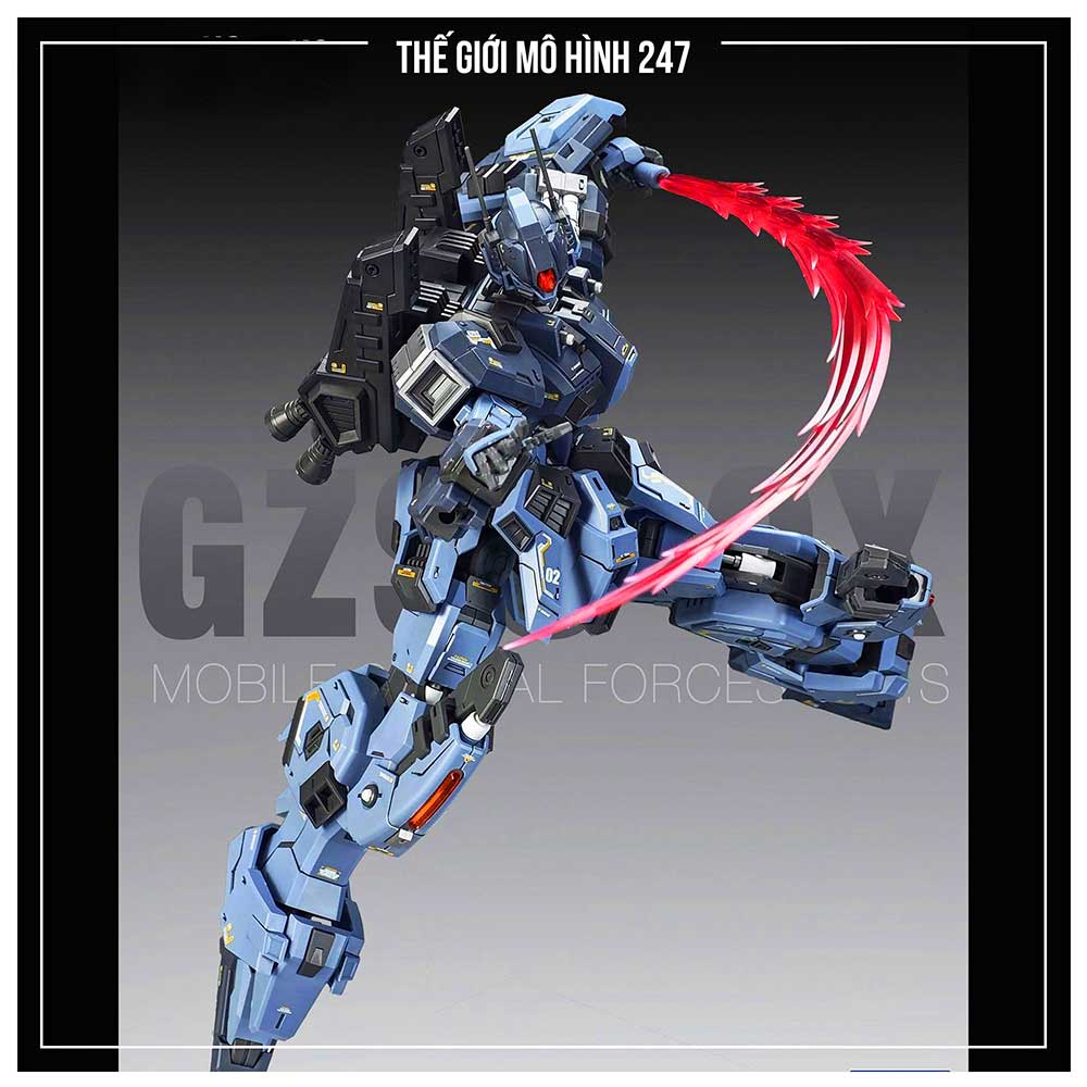 Mô Hình ZZA 1/100 GZSS-OX GUS chính hãng (tặng kèm effect, decal nước, runner clear)