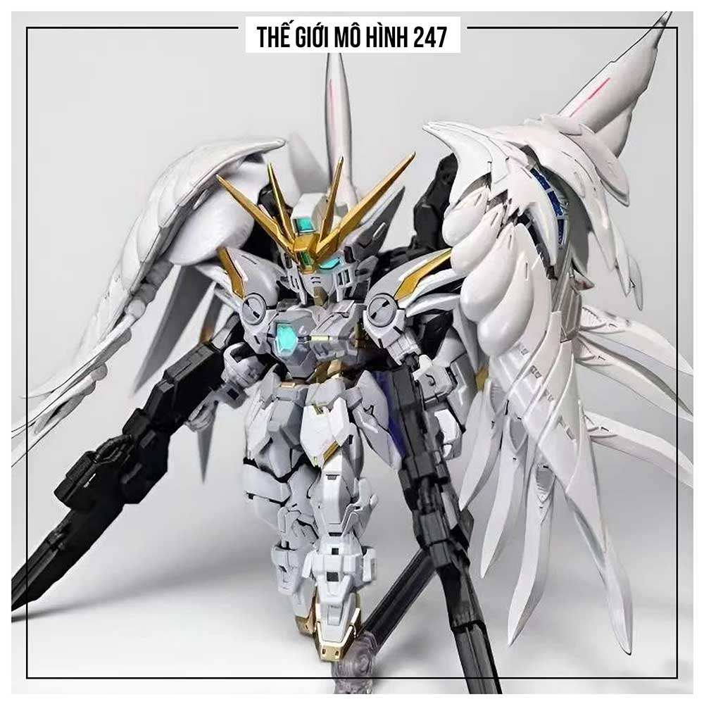 Mô hình lắp ráp MGSD WING SNOW WHITE XXXG-00YSW Lint (Tặng đế + Decal nước)