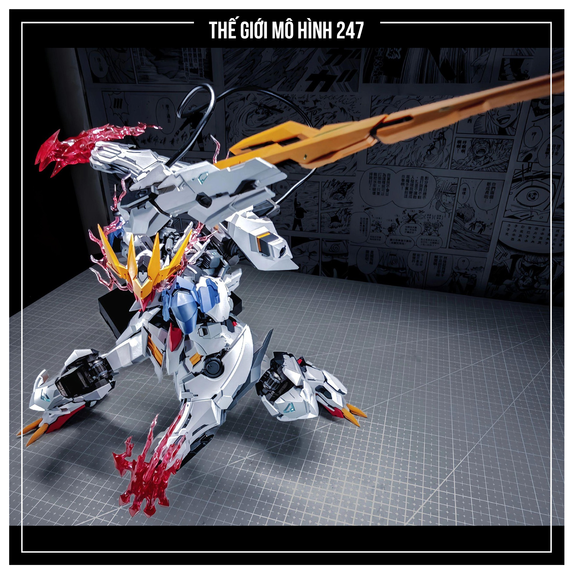 Mô hình lắp ráp Barbatos Lupus Rex Wolf Technology - Kèm Đế + Khung xương kim loại