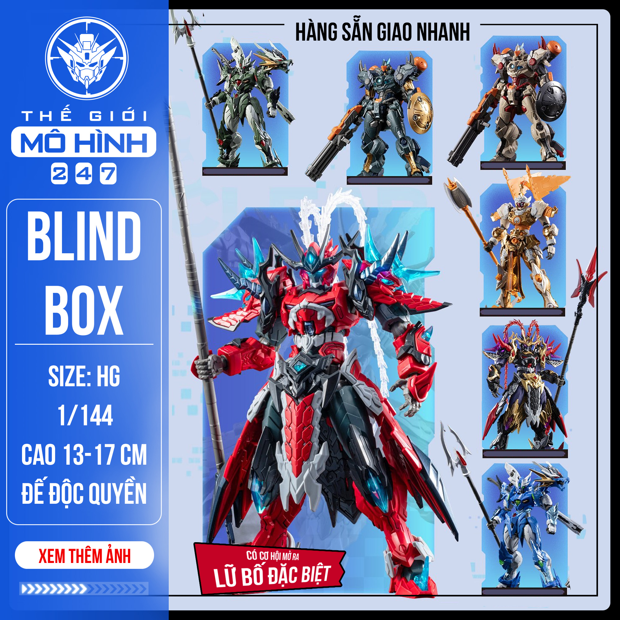 (SẴN HÀNG) Mô hình BLIND BOX MOTOR NUCLEAR 1/144 I AM GREAT HERO MNH-A - KÈM ĐẾ