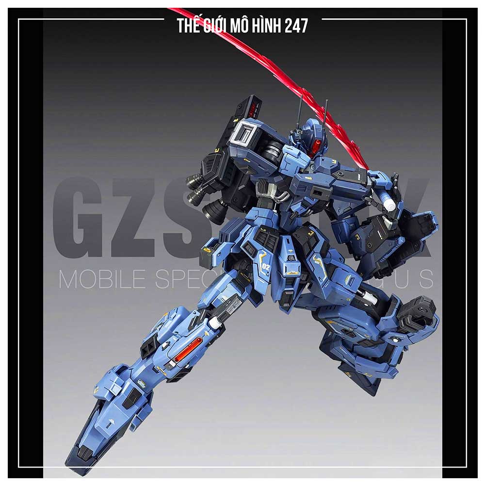Mô Hình ZZA 1/100 GZSS-OX GUS chính hãng (tặng kèm effect, decal nước, runner clear)
