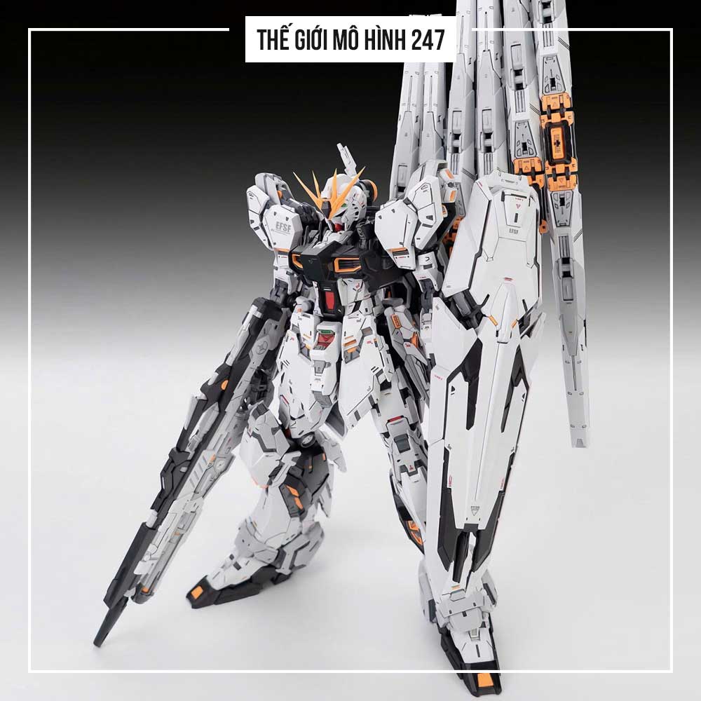 Mô hình lắp ráp RX-93 Nu Gundam Fotune  Meow - Kem Bazonka + 12 Funnel