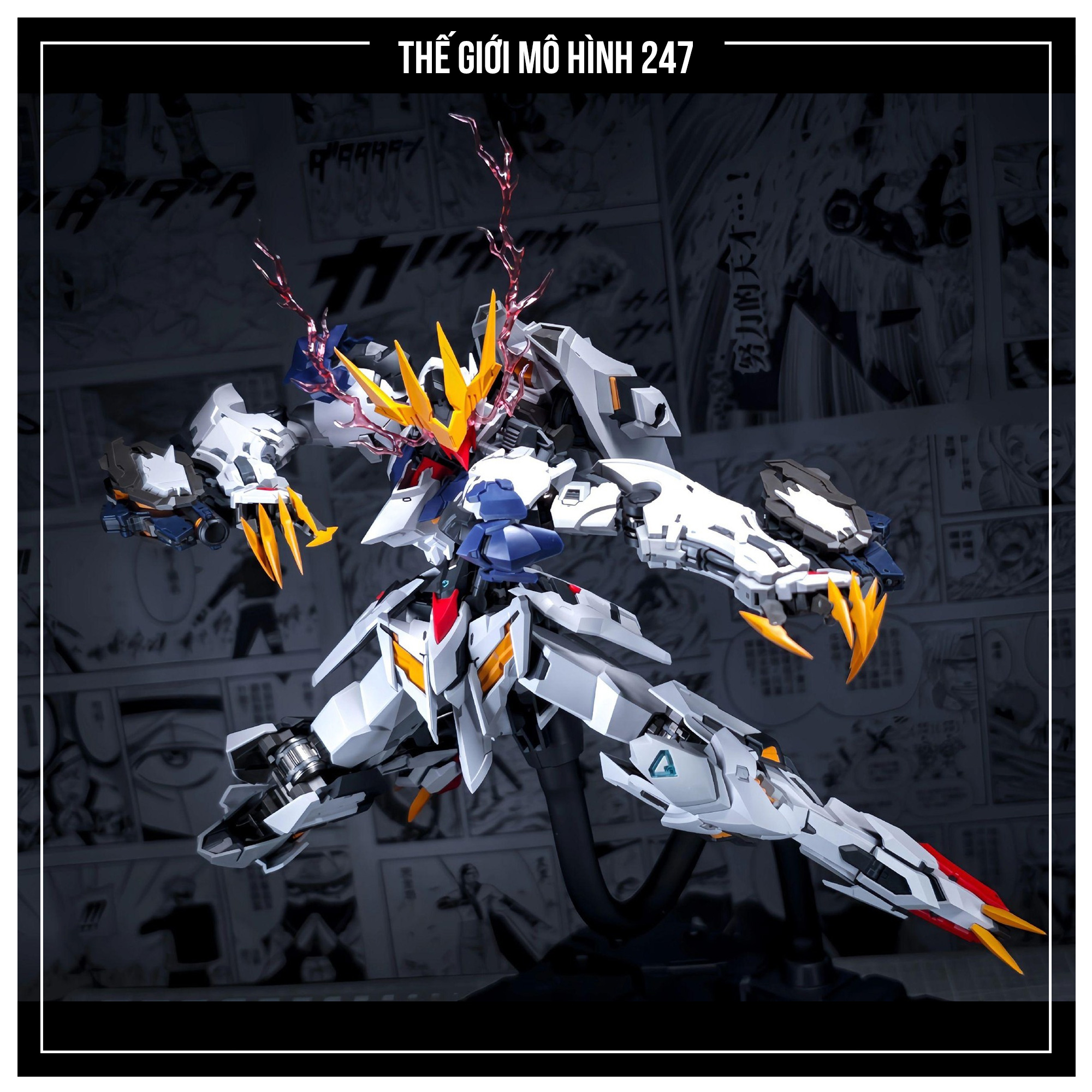 Mô hình lắp ráp Barbatos Lupus Rex Wolf Technology - Kèm Đế + Khung xương kim loại