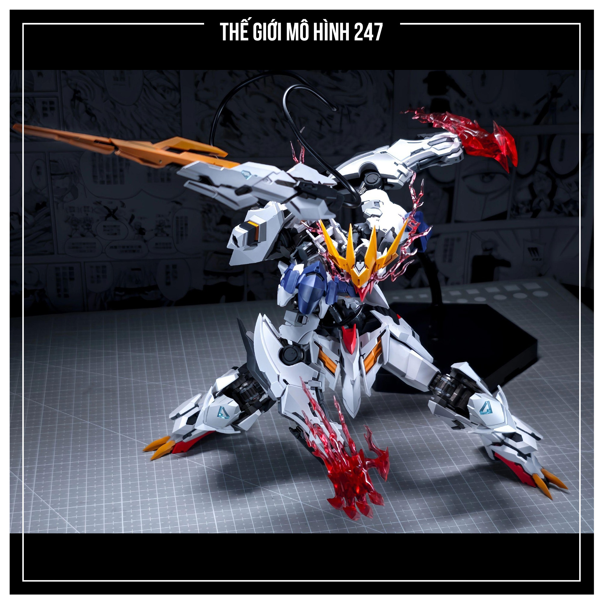 Mô hình lắp ráp Barbatos Lupus Rex Wolf Technology - Kèm Đế + Khung xương kim loại