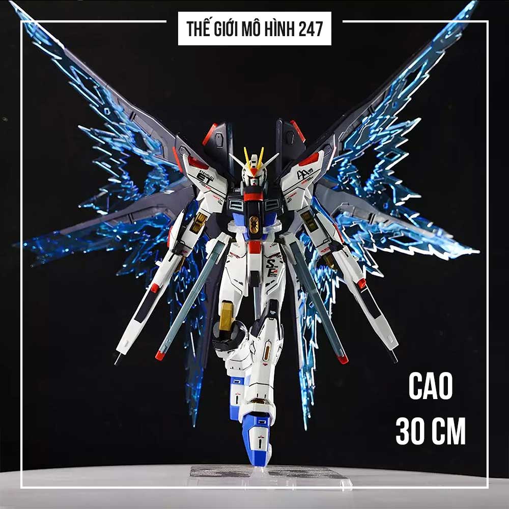 (Tặng Đế + Decal nước + Effect cánh) Mô Hình Gundam HG CE 201 Strike Freedom Fighter Revive + Wings of Light