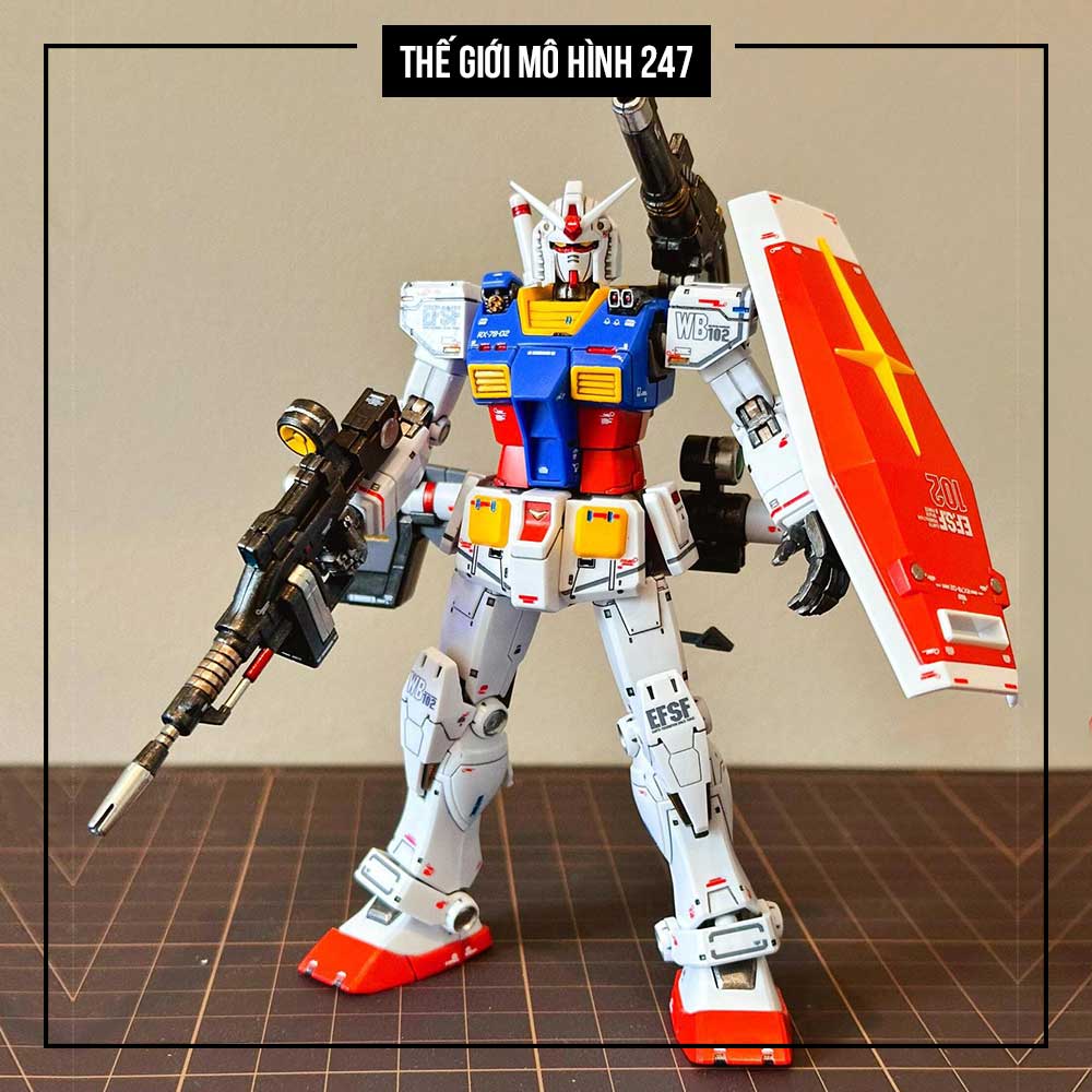 Mô hình Gundam GTO RX-78-2 giá rẻ - Kèm đế + Decal nước