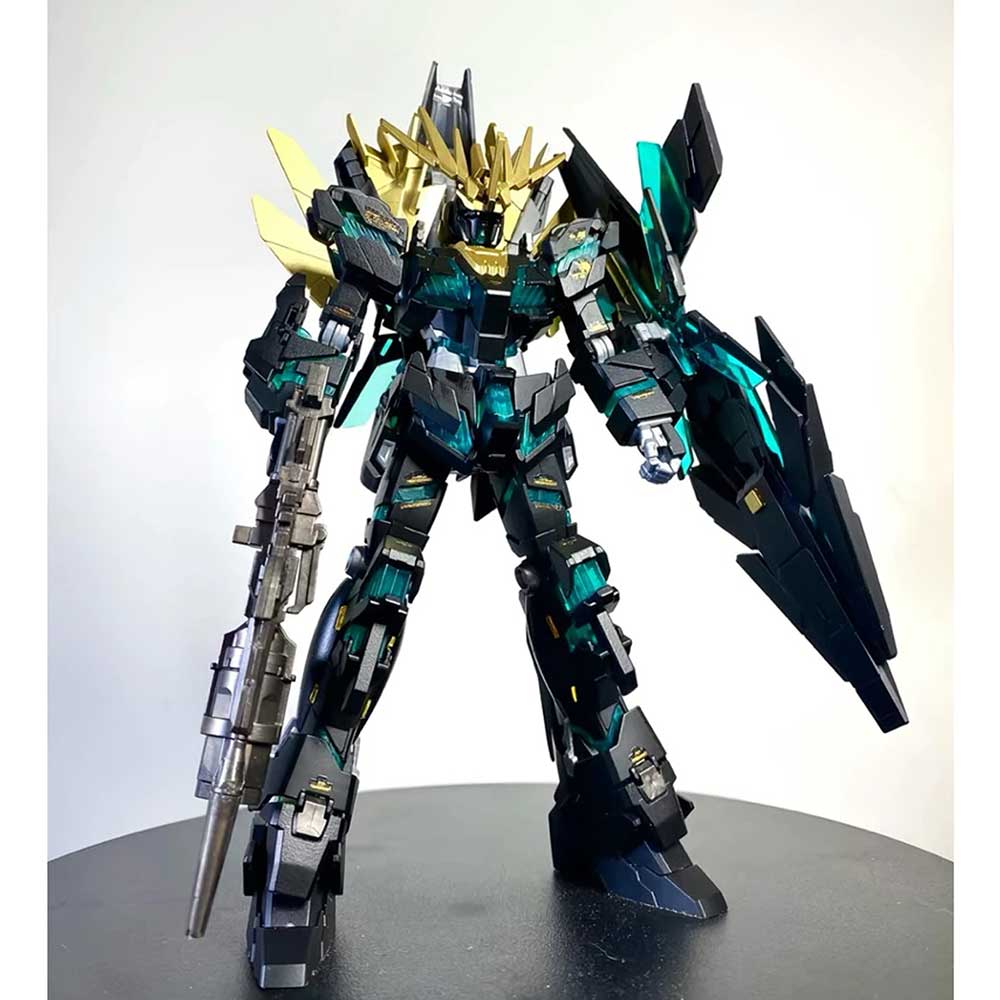 Mô hình Hg Unicorn Banshee Norn 175 Vàng Xanh Final Battle Ver, 1/144 Mecha