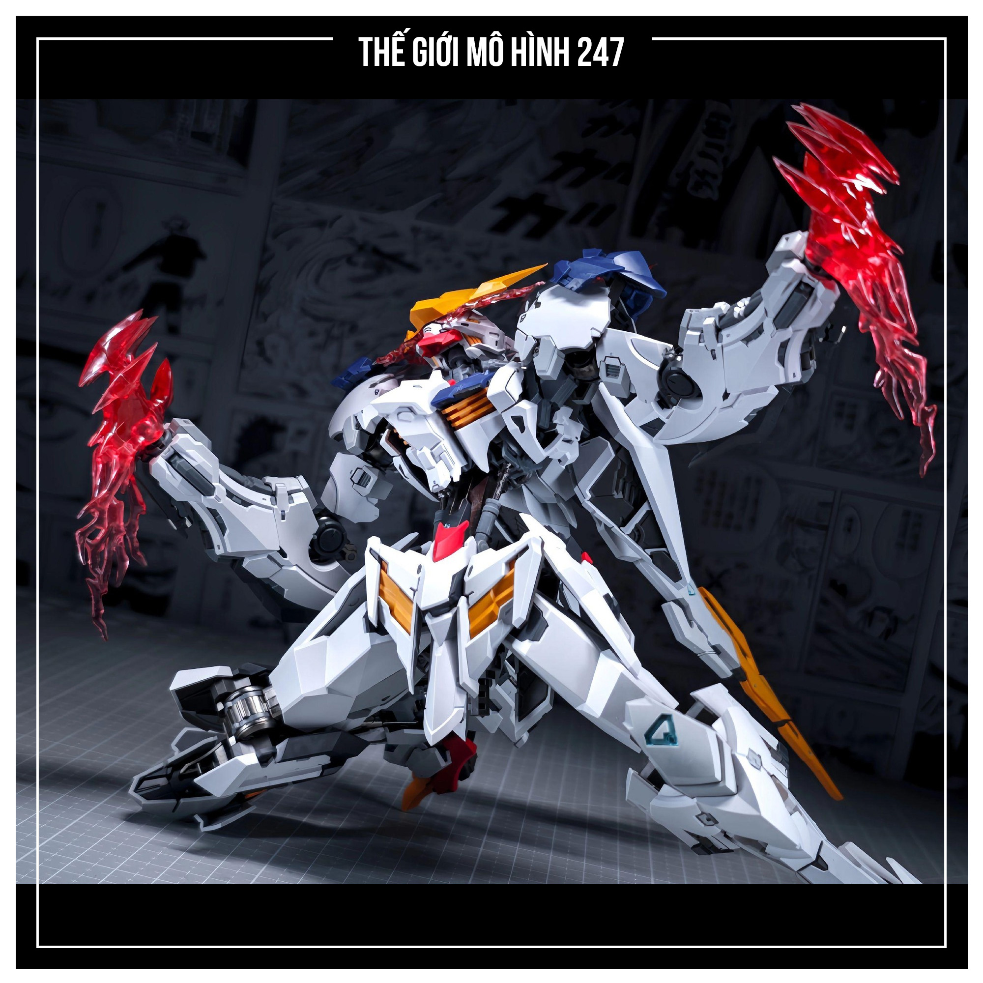 Mô hình lắp ráp Barbatos Lupus Rex Wolf Technology - Kèm Đế + Khung xương kim loại