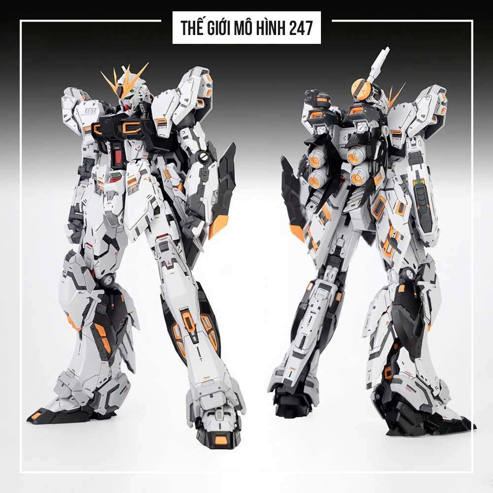 Mô hình lắp ráp RX-93 Nu Gundam Fotune  Meow - Kem Bazonka + 12 Funnel