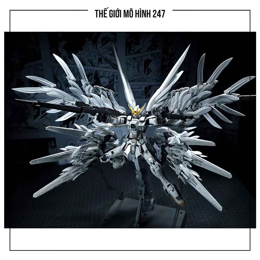 Mô Hình Lắp Ráp MG Daban 8827 Wing Snow White Prelude 1/100 (Tặng đế + Decal nước)
