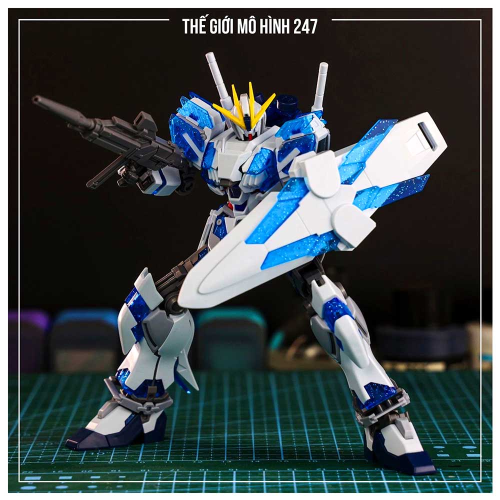 Mô hình Gundam 6601 Unicorn Narrative C-Packs xanh galaxy (Tặng decal nước)