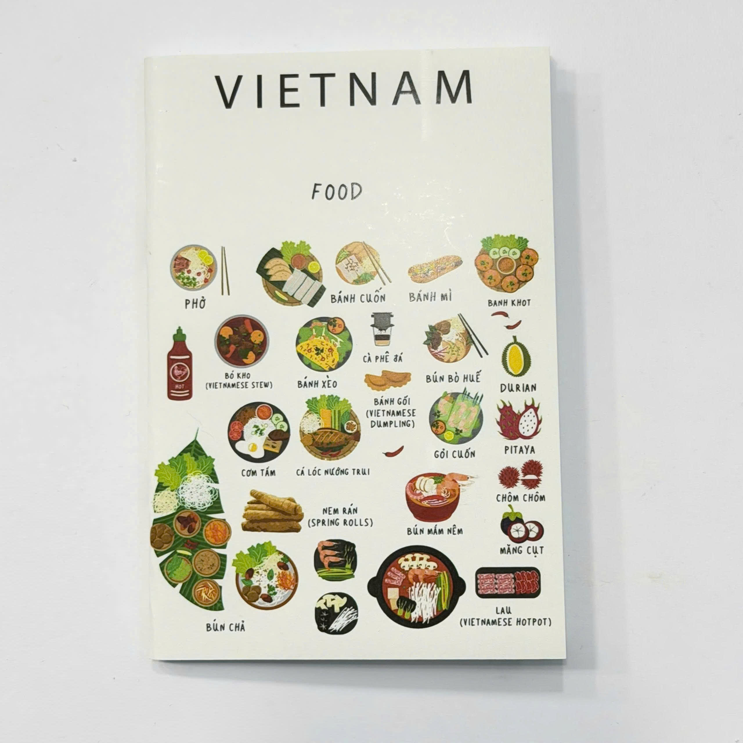 Sổ tay ghi chép A6 đa năng bìa in giá rẻ cho HSSV