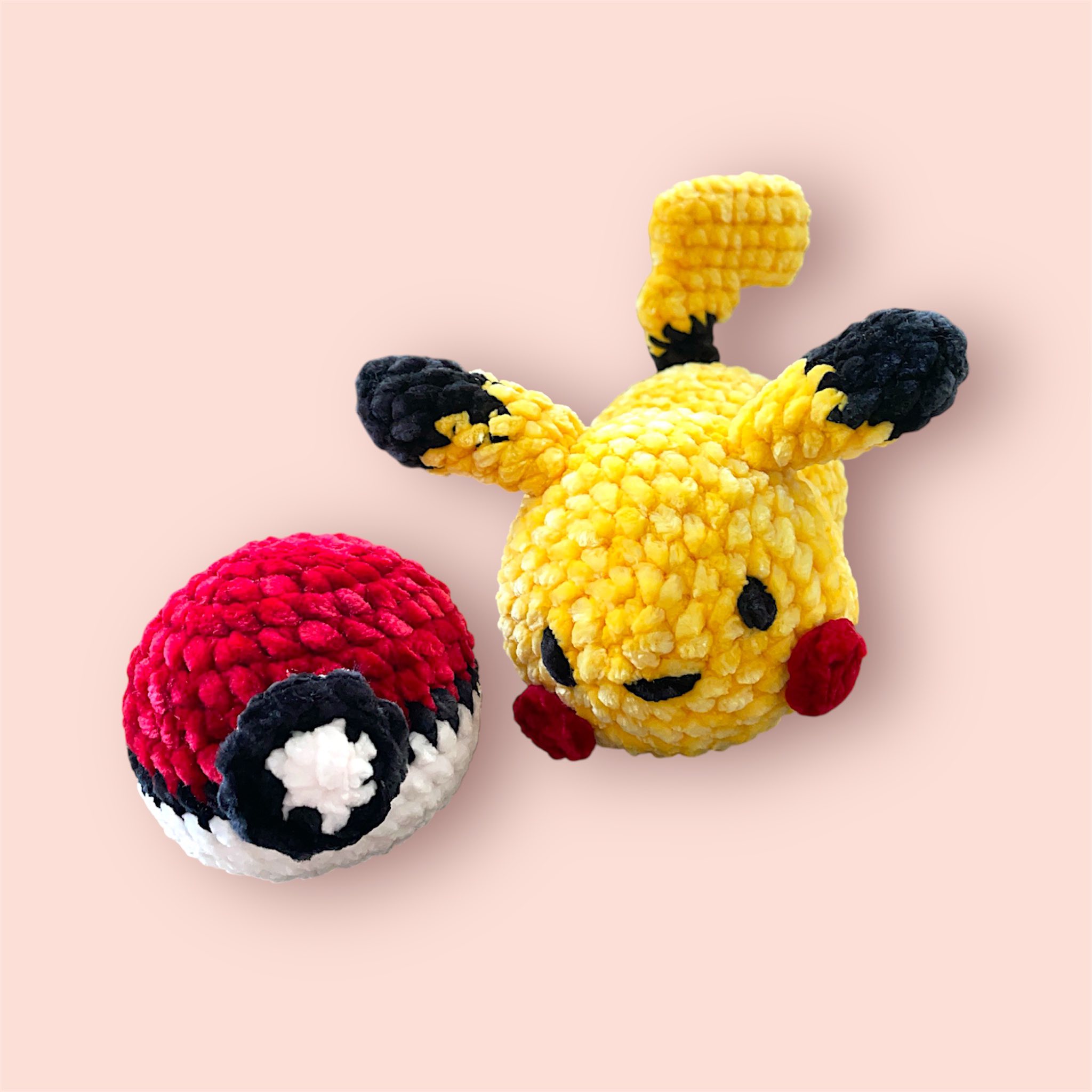 Pokemon Pikachu móc len handmade