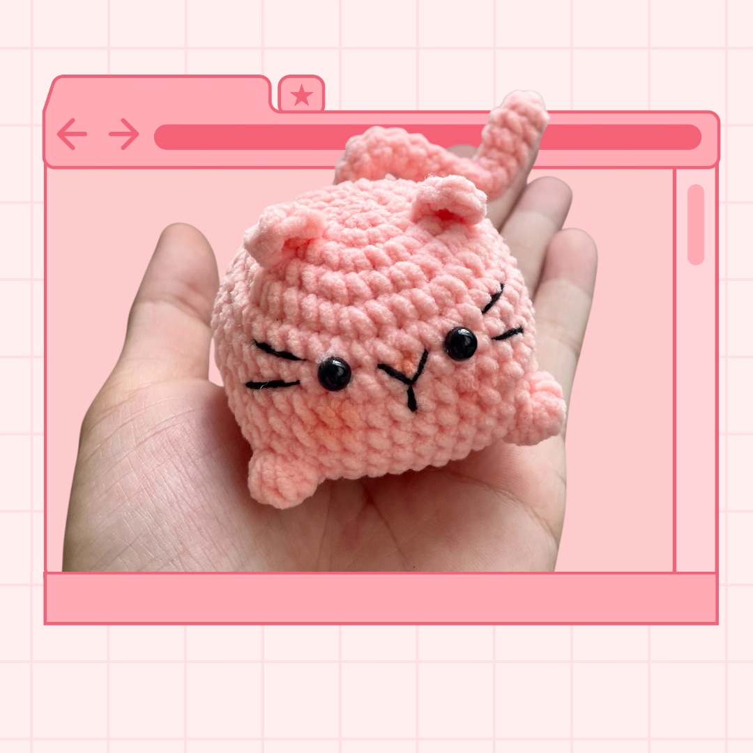 Mèo Móc Len Thú Len Handmade Len Nhung Gấu